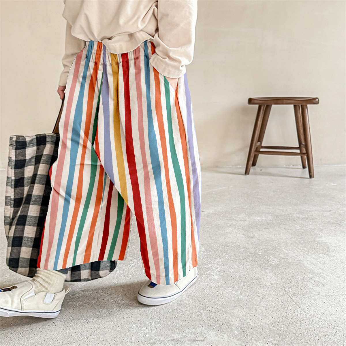 Baby & Kids Colorful Stripe Pattern Pants