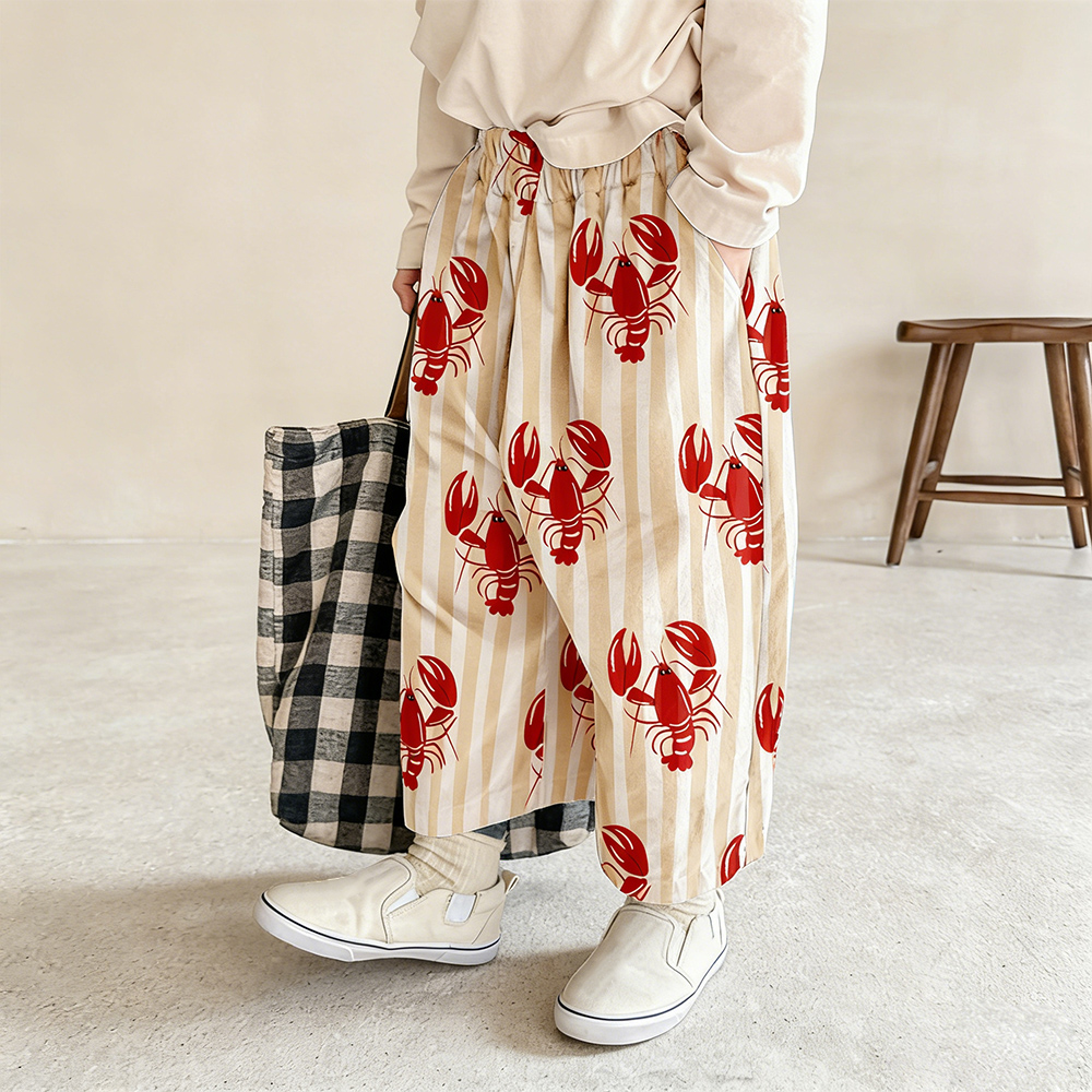 Baby & Kids Lobster Stripe Print Pants