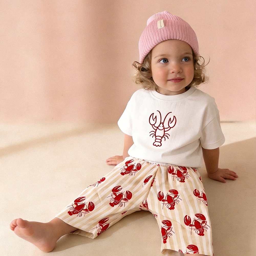 Baby & Kids Lobster Stripe Print Pants