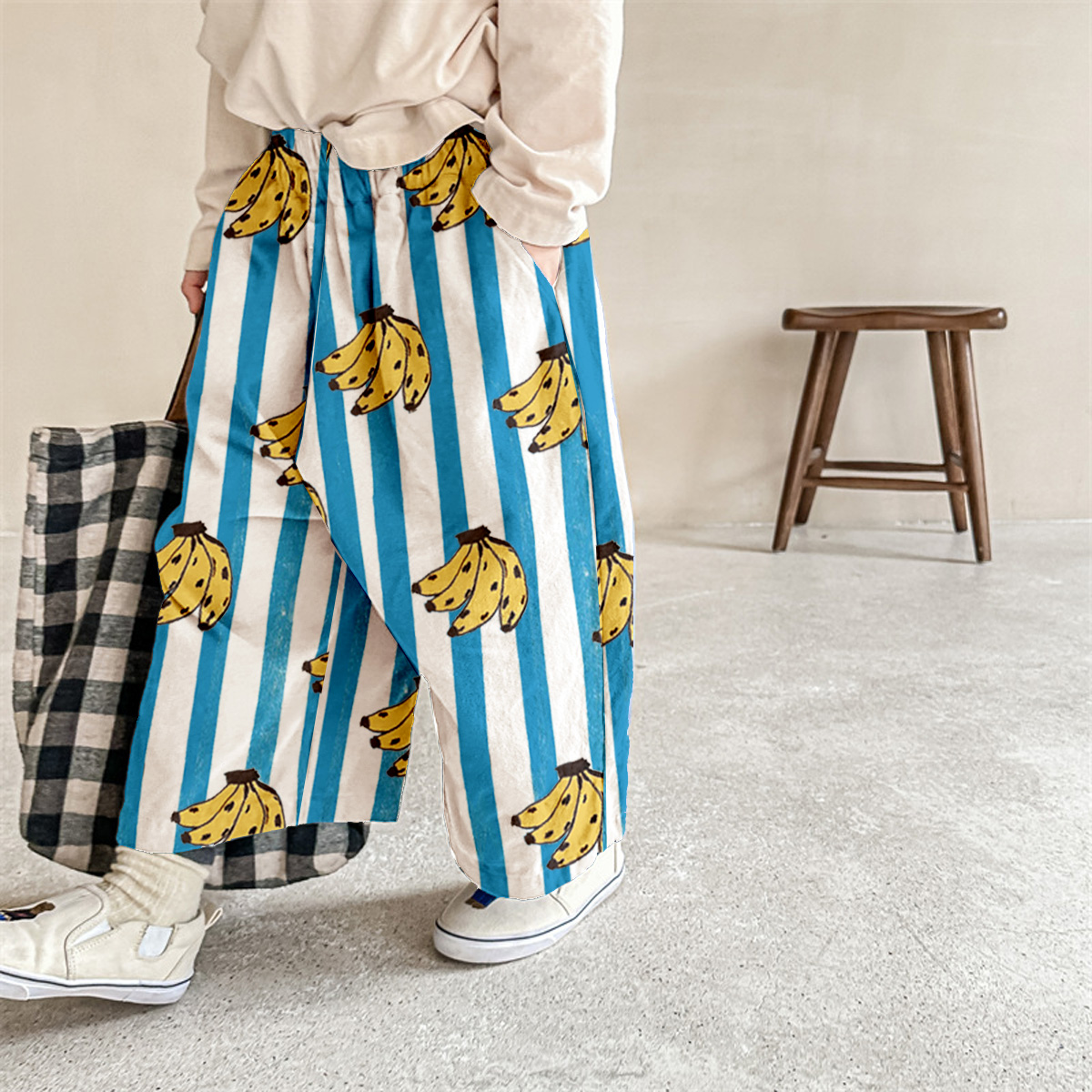 Baby & Kids Banana Stripe Pattern Pants