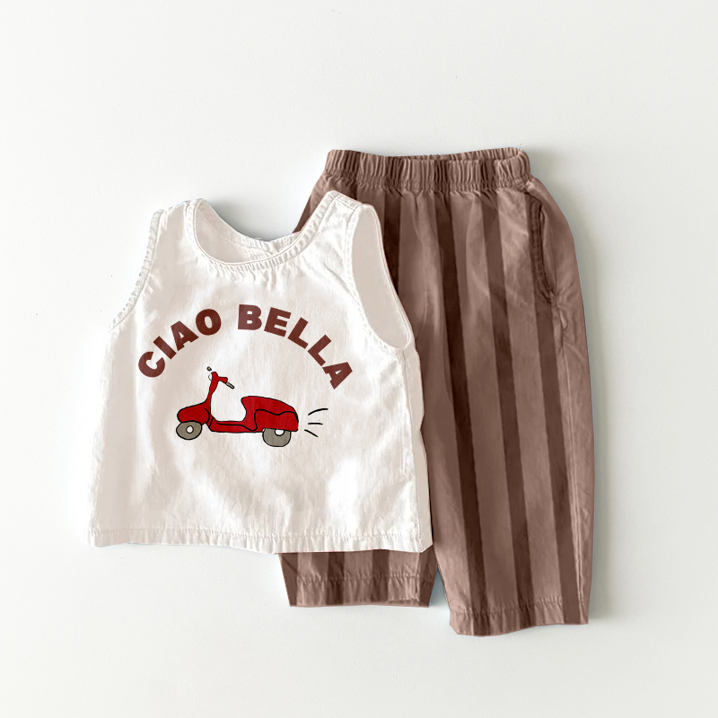 CIAO BELLA Baby & Kids Bicycle Stripe 2 Piece Set