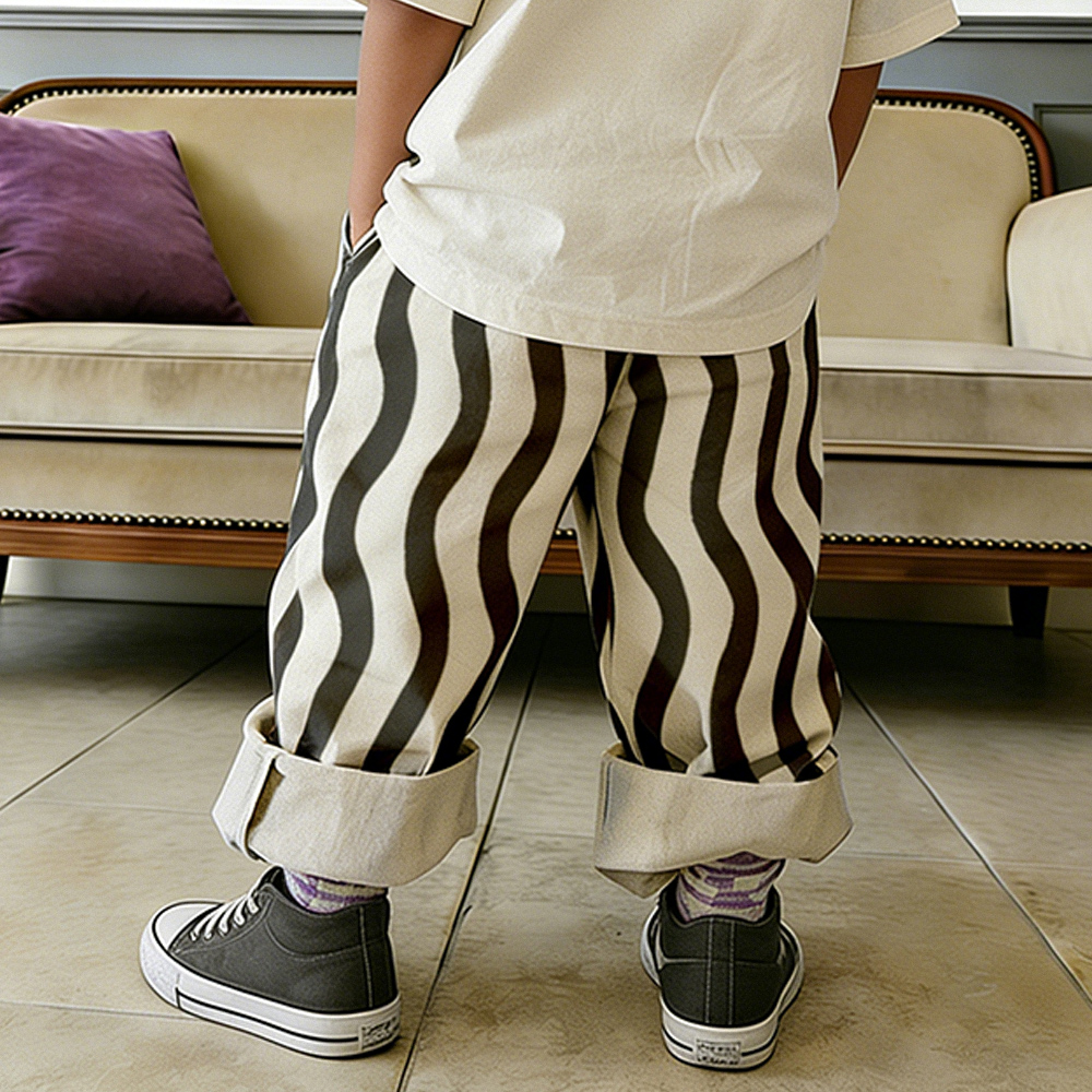 Baby & Kids Wave Stripe Casual Pants