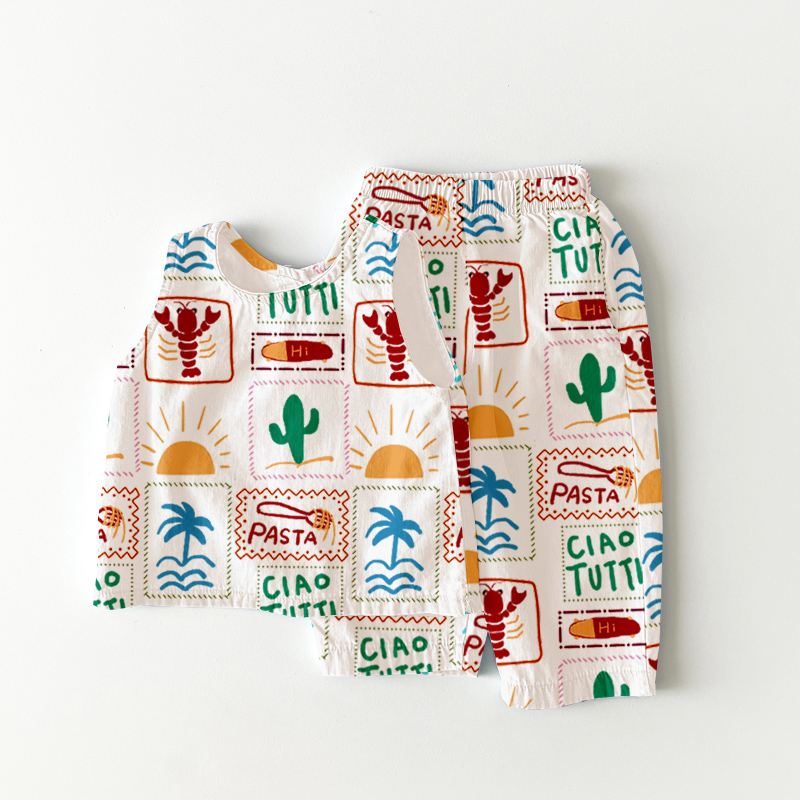 The CIAO TUTTI Baby & Kids Lobster Skateboard Cactus Beach Sets