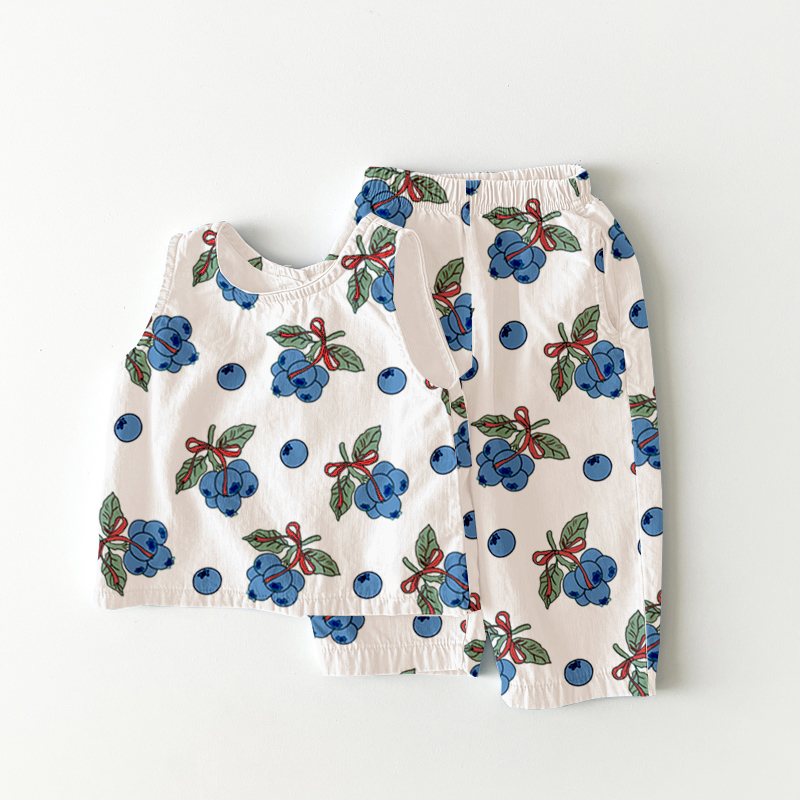 Baby & Kids Bow Tie Blueberry Pattern Sets