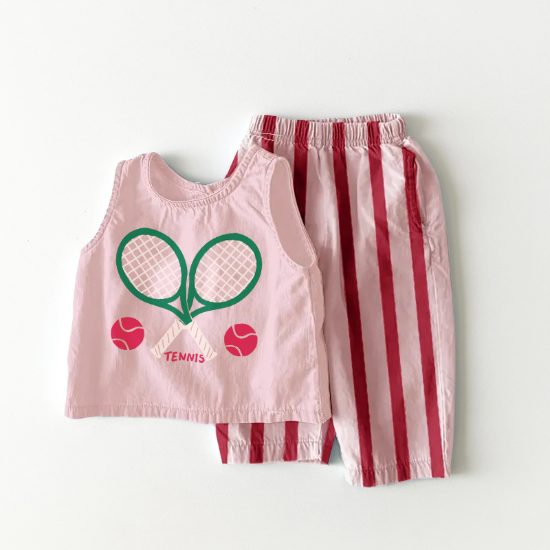 TENNIS Baby & Toddler Stripe Pink 2 Piece Set