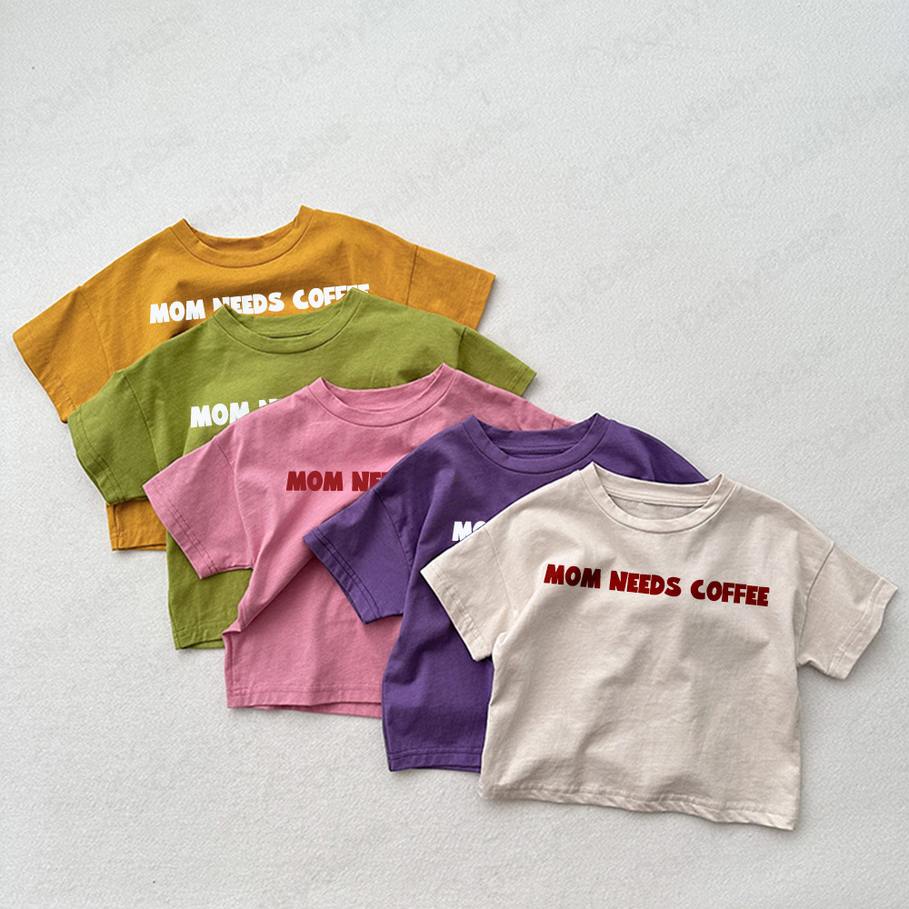 MOM NEEDS COFFEE Baby & Kids Solid color T-shirt