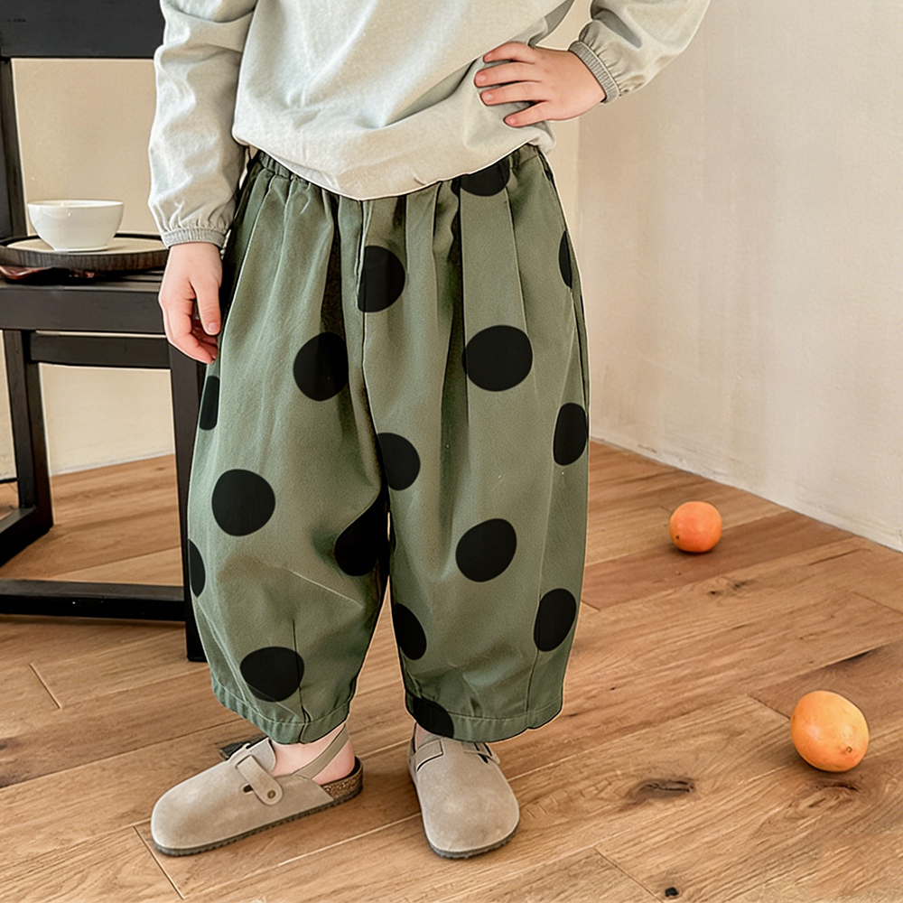 Baby & Kids Dots Pattern Casual Pants