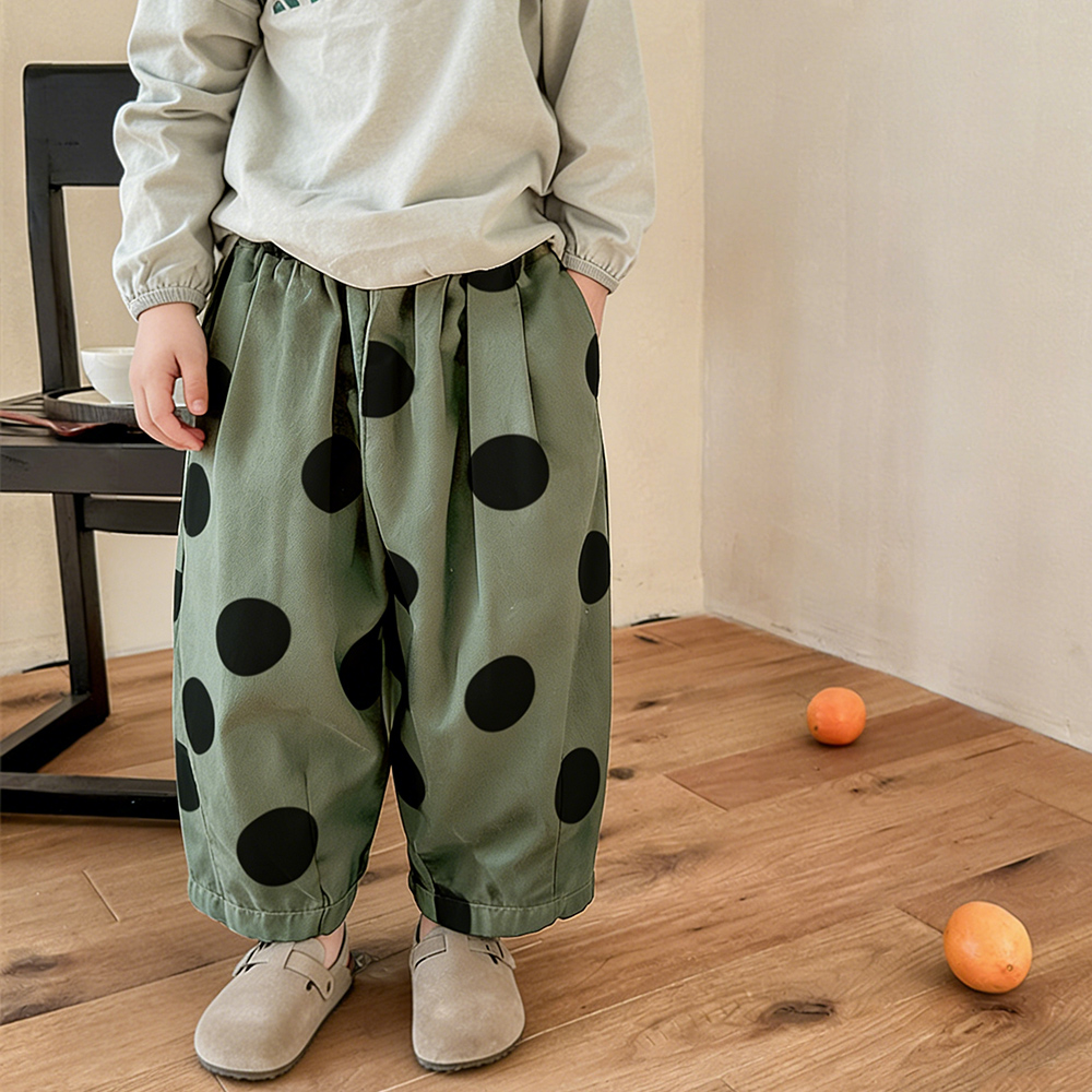 Baby & Kids Dots Pattern Casual Pants