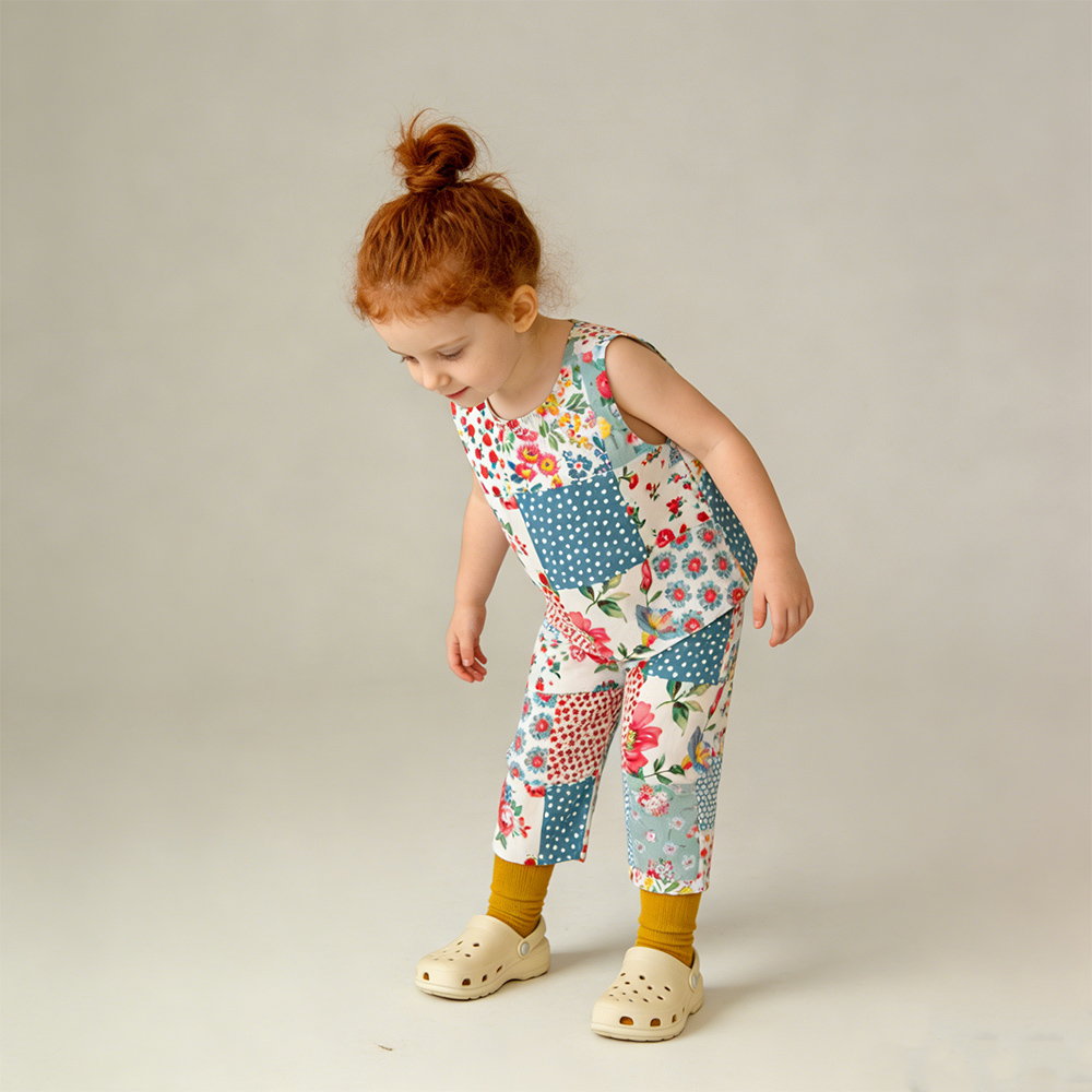 Baby & Kids Flowers Plaid Print Sets