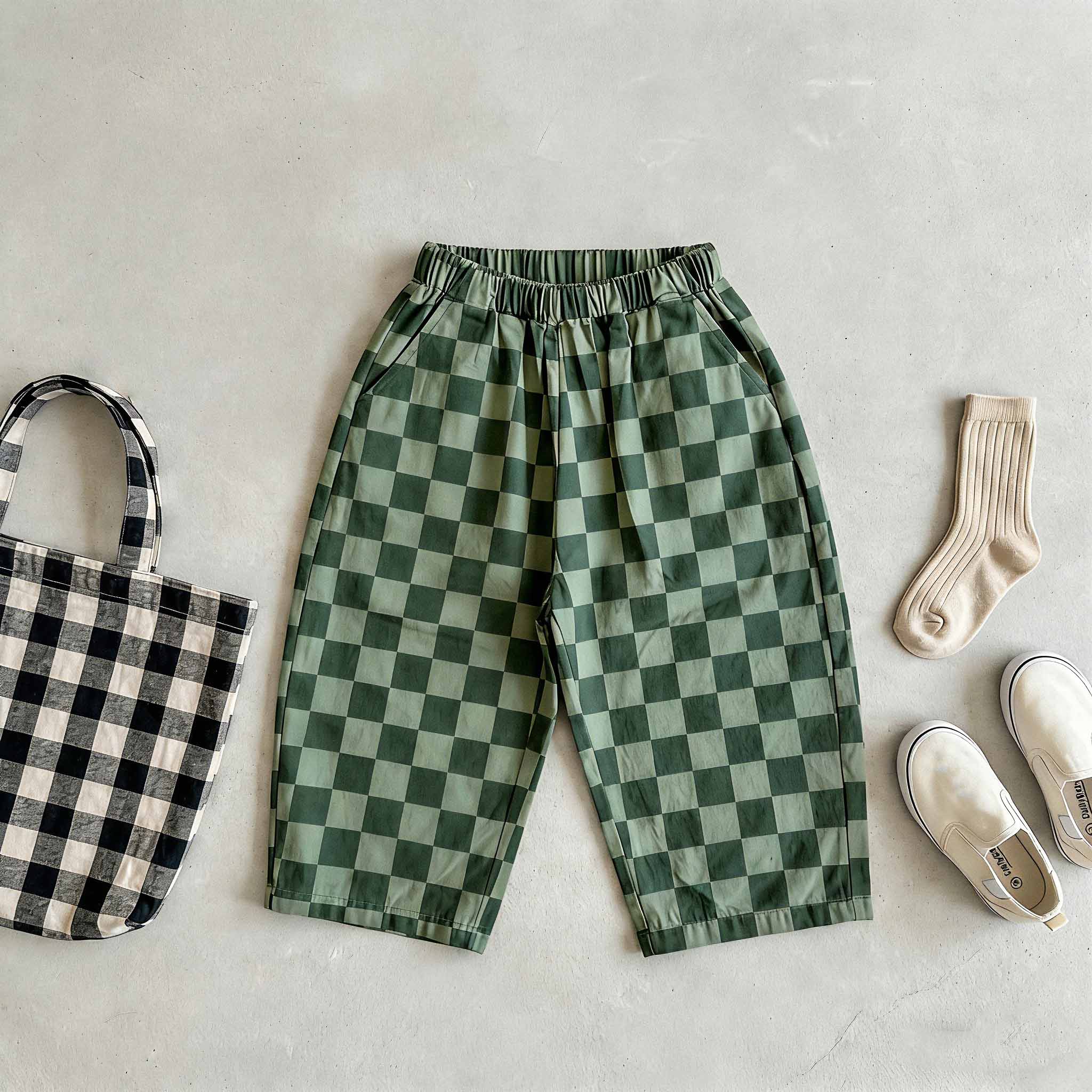 Baby & Kids Check Pattern Pants
