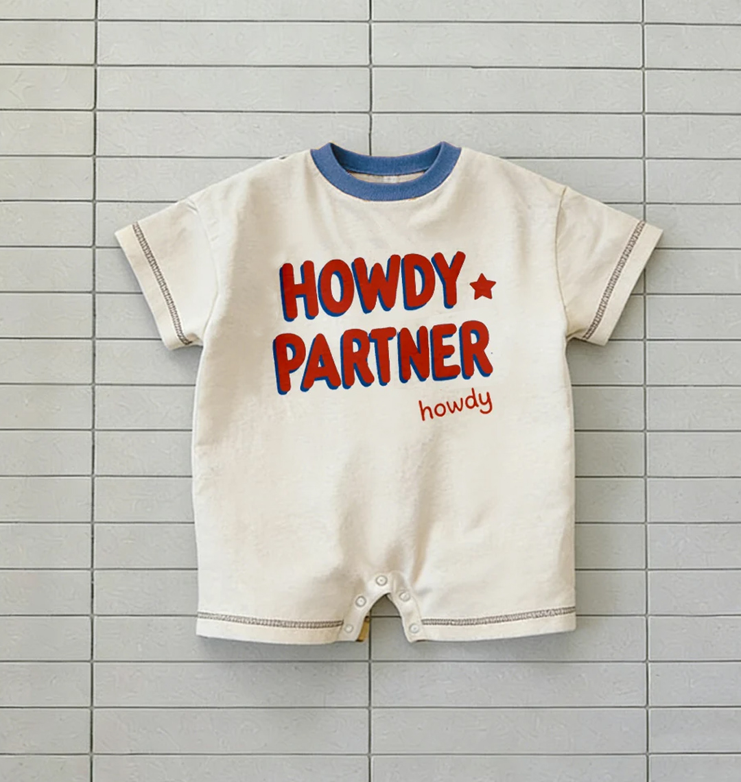 HOWDY PARTNER Baby T-shirt Romper