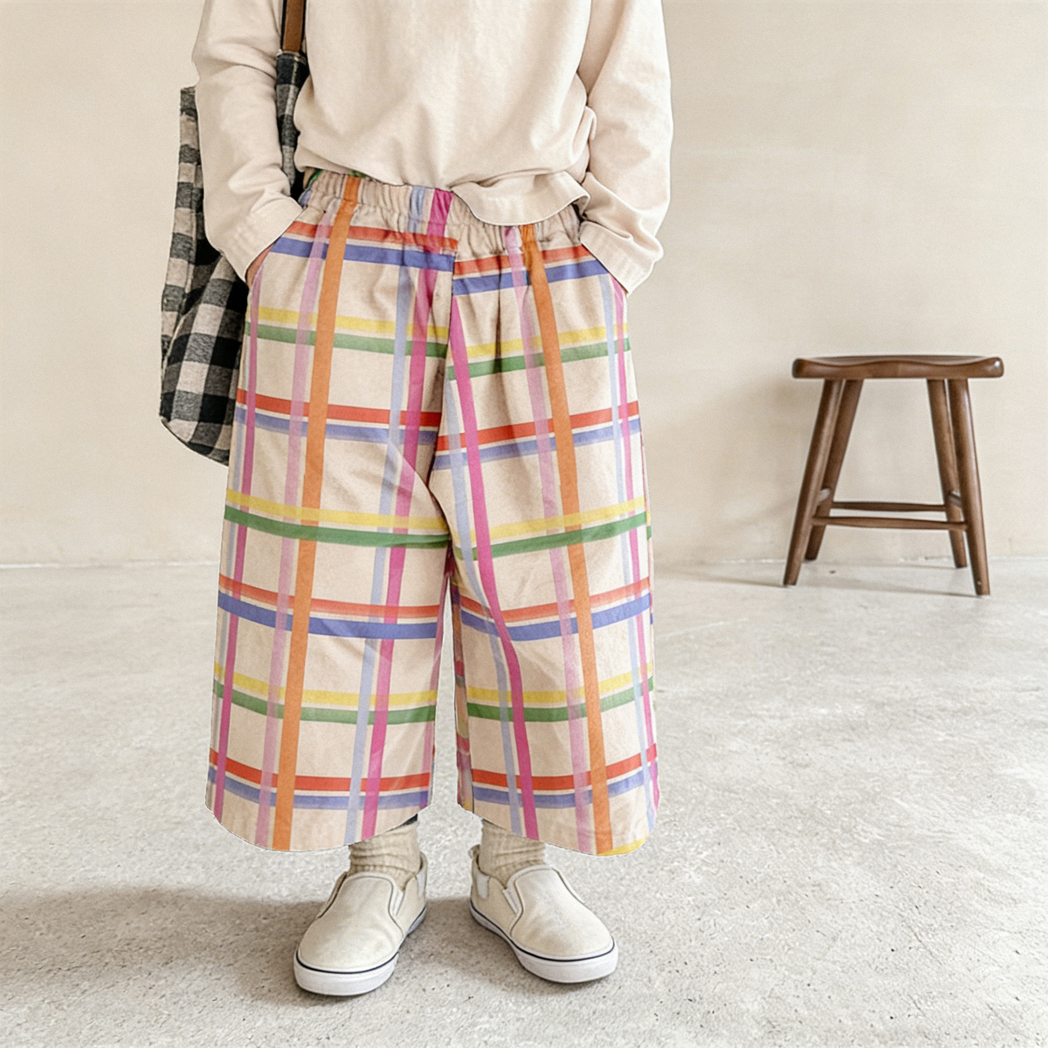 Baby & Kids Colorful Plaid Print Pants