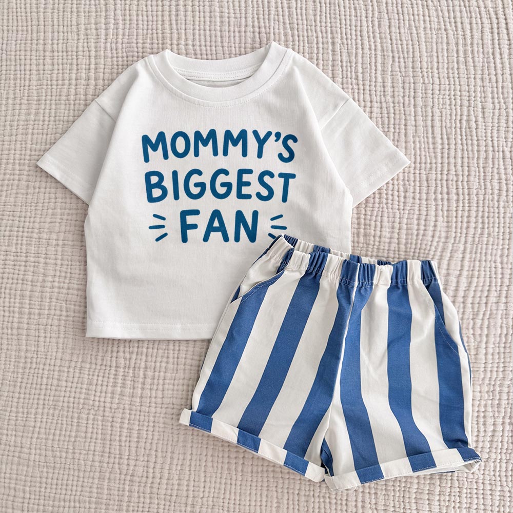 MOMMY'S BIGGEST FAN Baby & Kids T-Shirt and Shorts Sets