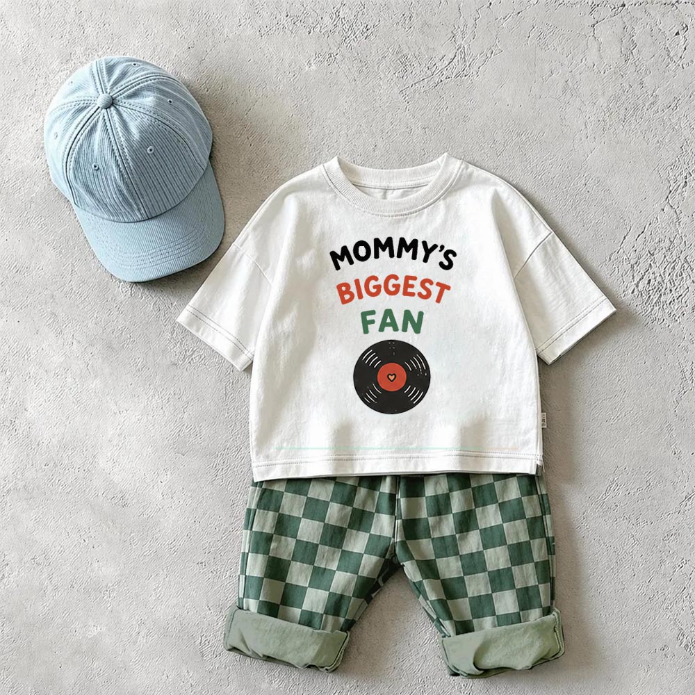 MOMMY'S BIGGEST A Baby & Kids Checkerboard 2 Piece Set