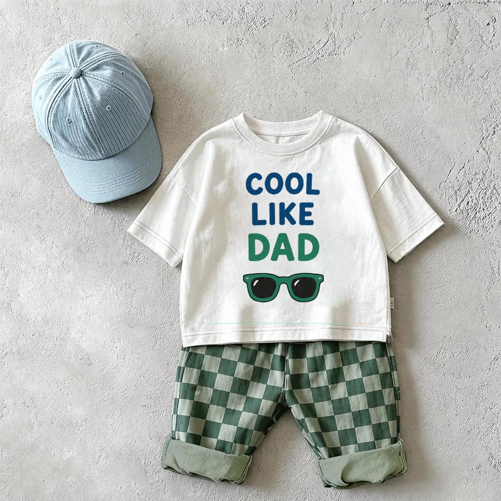 COOL LIKE DAD Baby & Kids Sunglasses Checkerboard 2 Piece Set