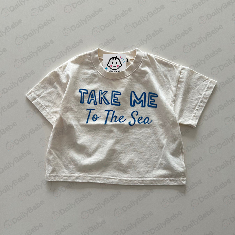 TAKE ME TO THE SEA Baby & Kids White T-Shirt