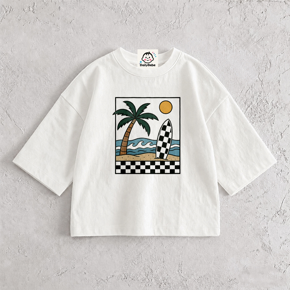Baby & Kids Beach Day Checkerboard T-Shirt (6M-12Y)