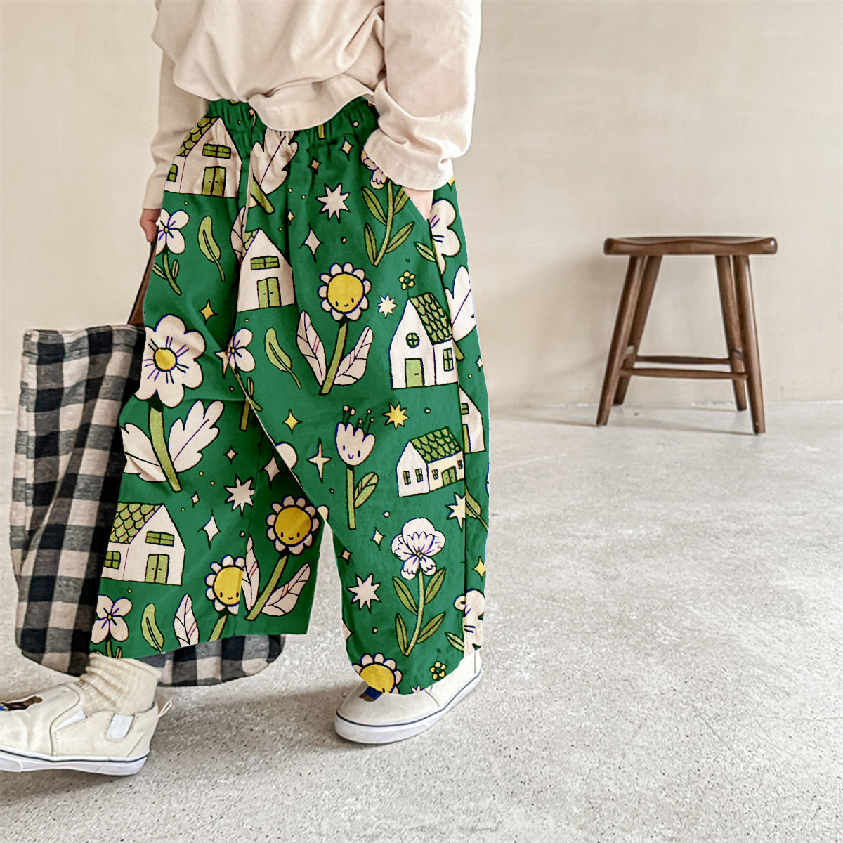 Baby & Kids Garden House Pattern Pants