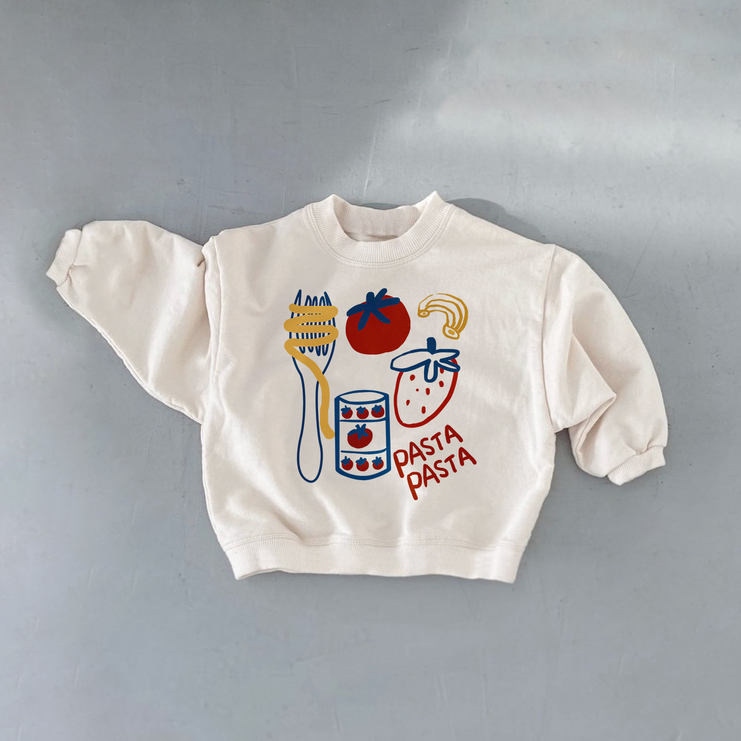 PASTA PASTA Baby & Kids Food Pattern Sweatshirt