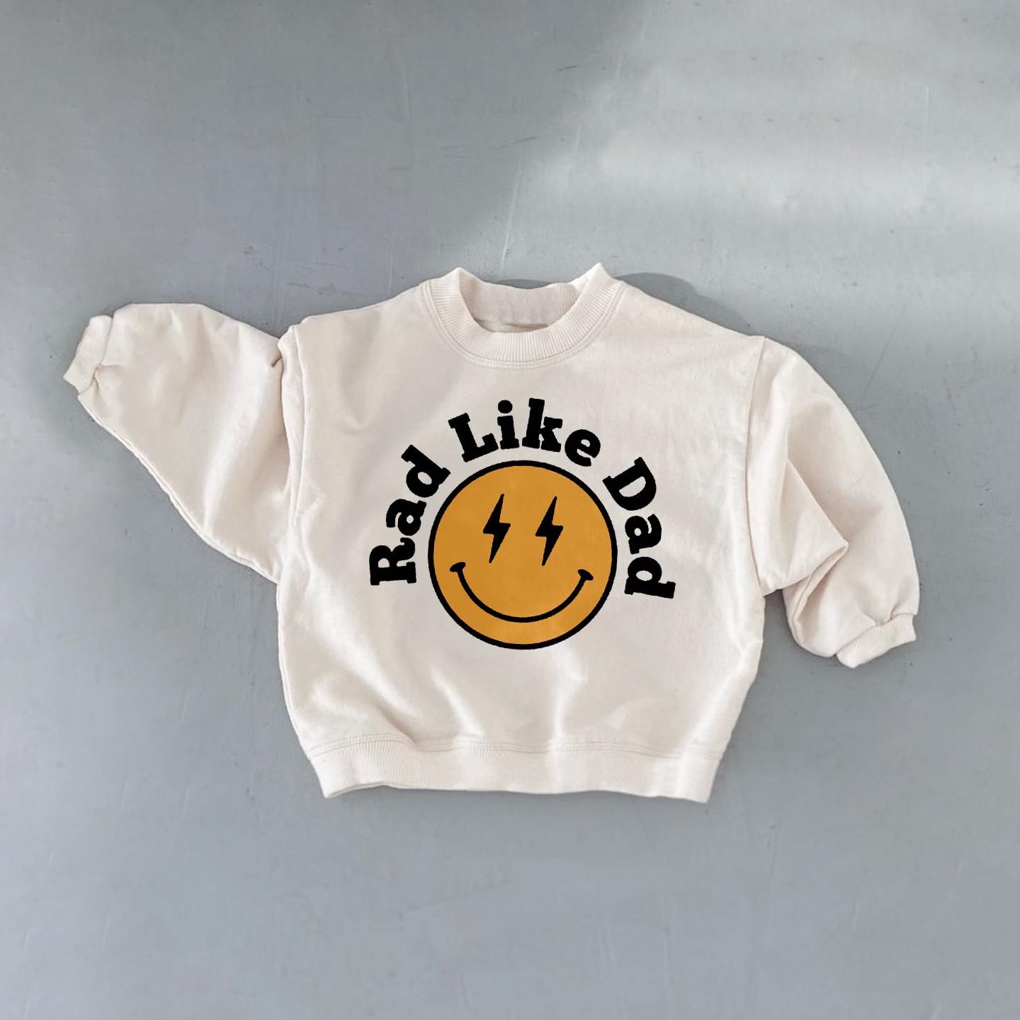 RED LIKE DAD Baby & Kids Smiley Sweatshirt