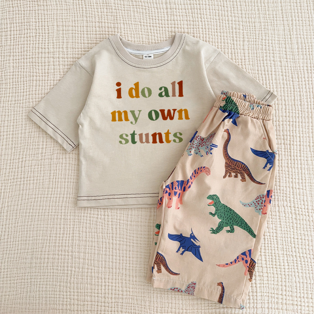 I DO ALL MY OWN STUNTS Baby & Kids 2 Piece Set