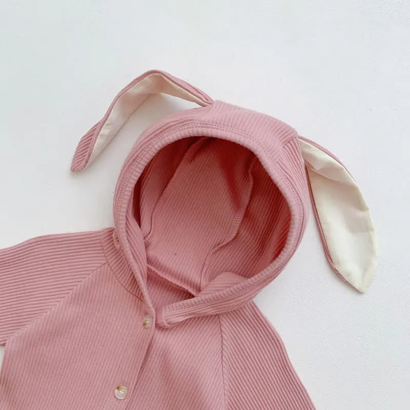 Baby Rabbit Ear Hooded Romper