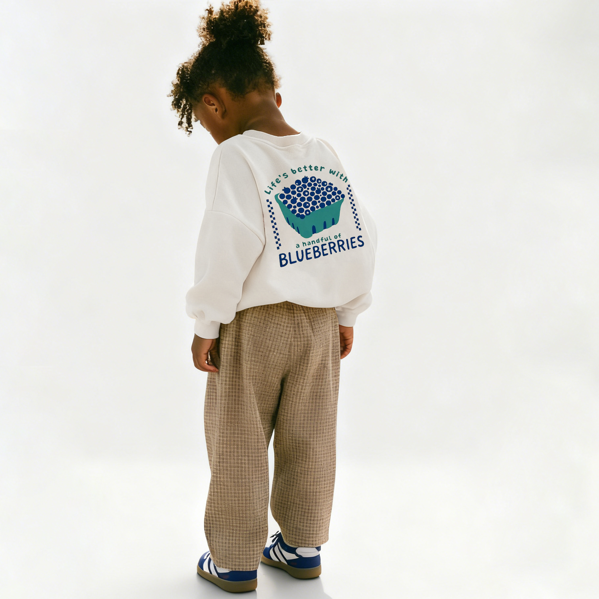BLUEBERRIES Baby & Kids Pattern Sweatshirt