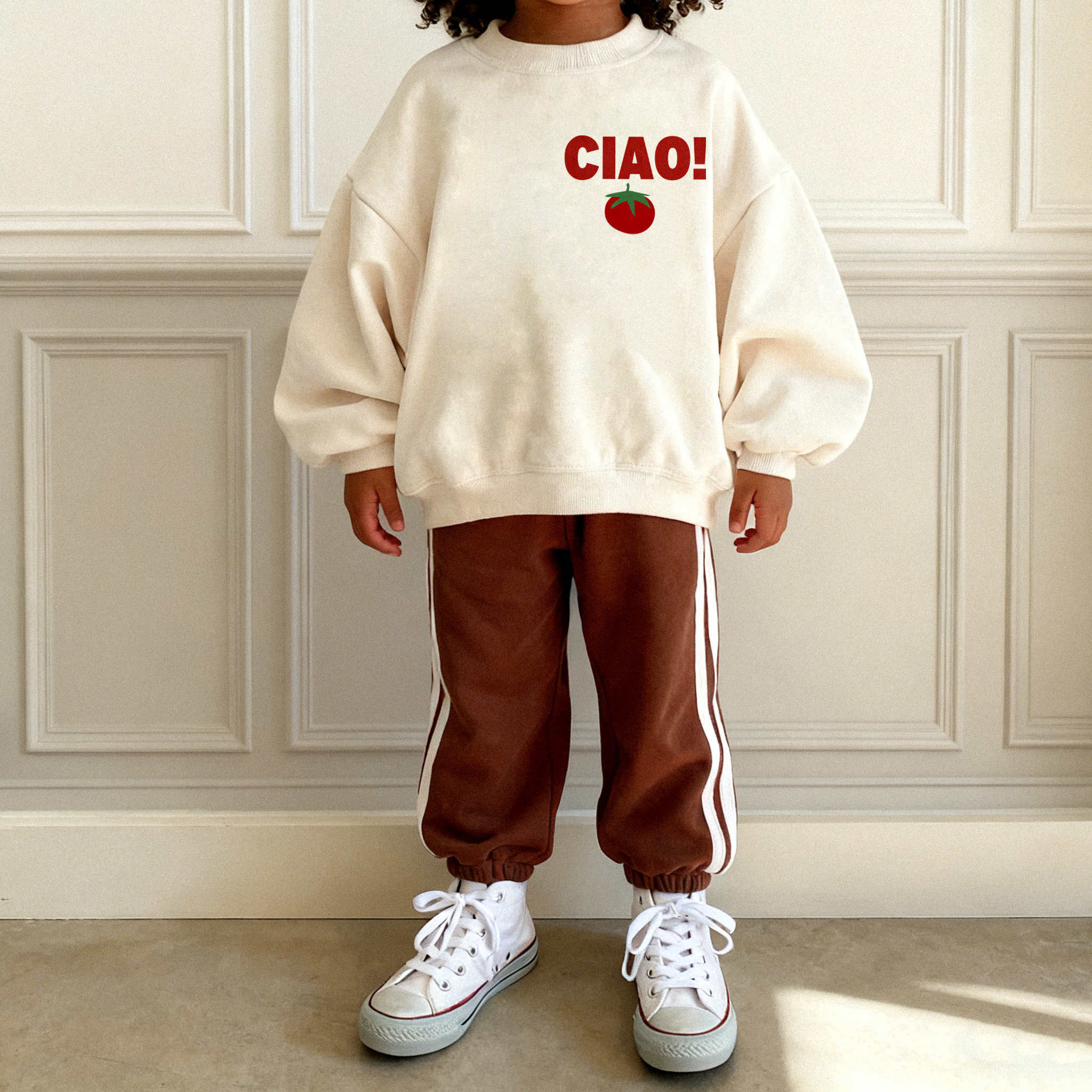 CIAO Baby & Kids Tomatoes Pattern Sweatshirt
