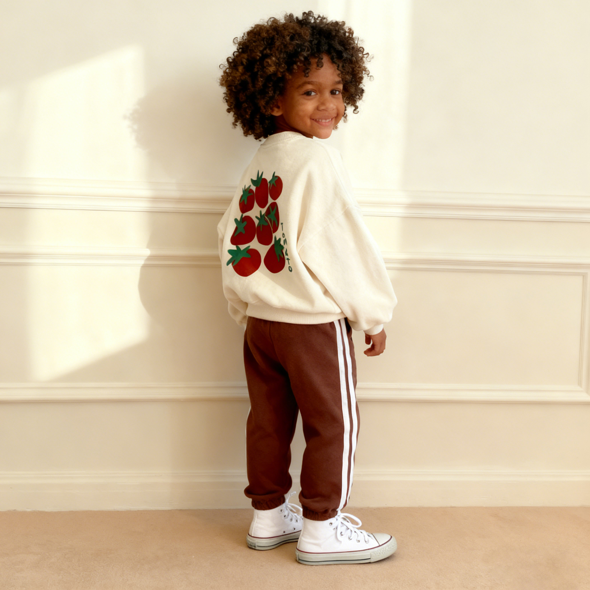 CIAO Baby & Kids Tomatoes Pattern Sweatshirt