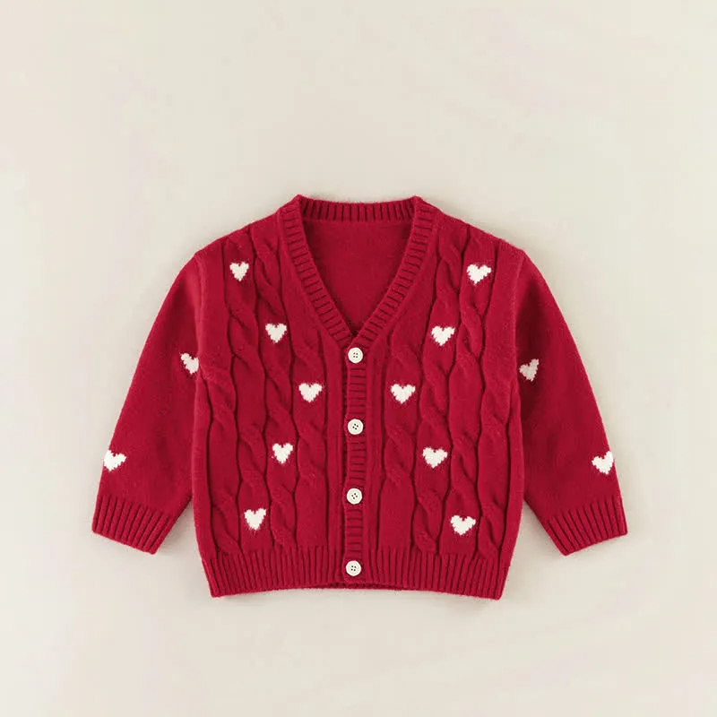 Kid Heart Shaped Christmas Sweater