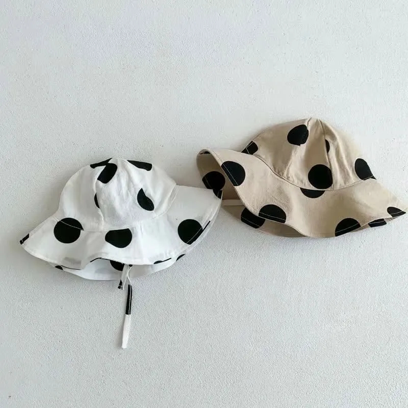 Baby Vintage Polka Dot Overall and Hat Set