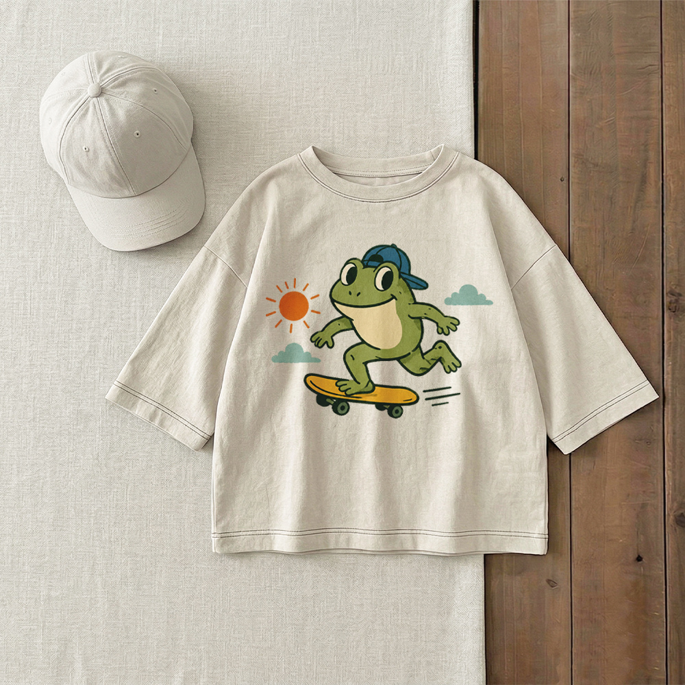 Baby & Kids Frog Skateboard T-Shirt (6M-12Y)
