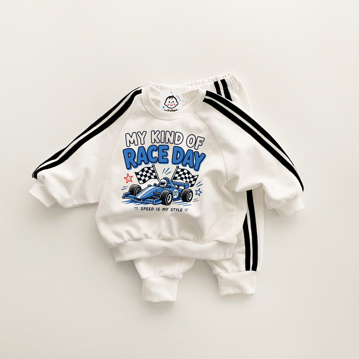 MT KIND OF RACE DAY Baby Sweatshirt Sets