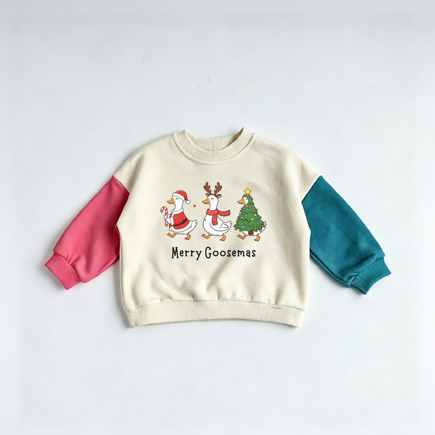 MERRY GOOSEMAS Baby & Kids Contrasting Colors Sweatshirt