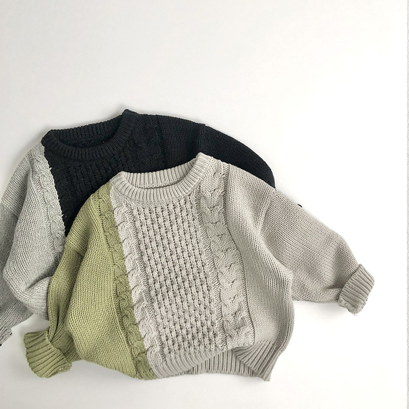 Toddler Twist Color Block Sweater