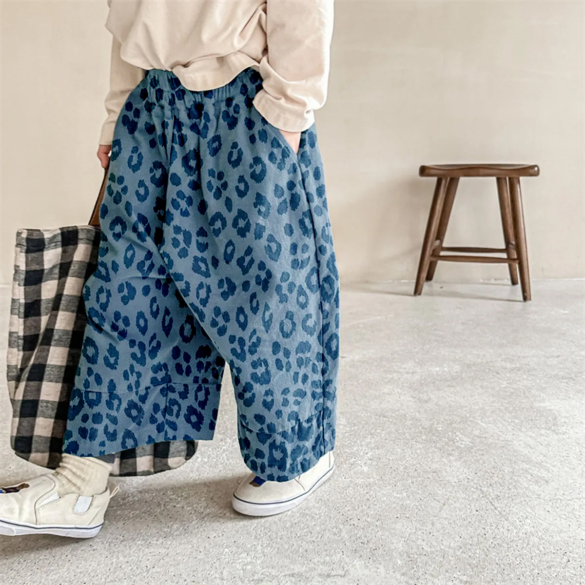 Kid Baby Leopard Print Casual Pants