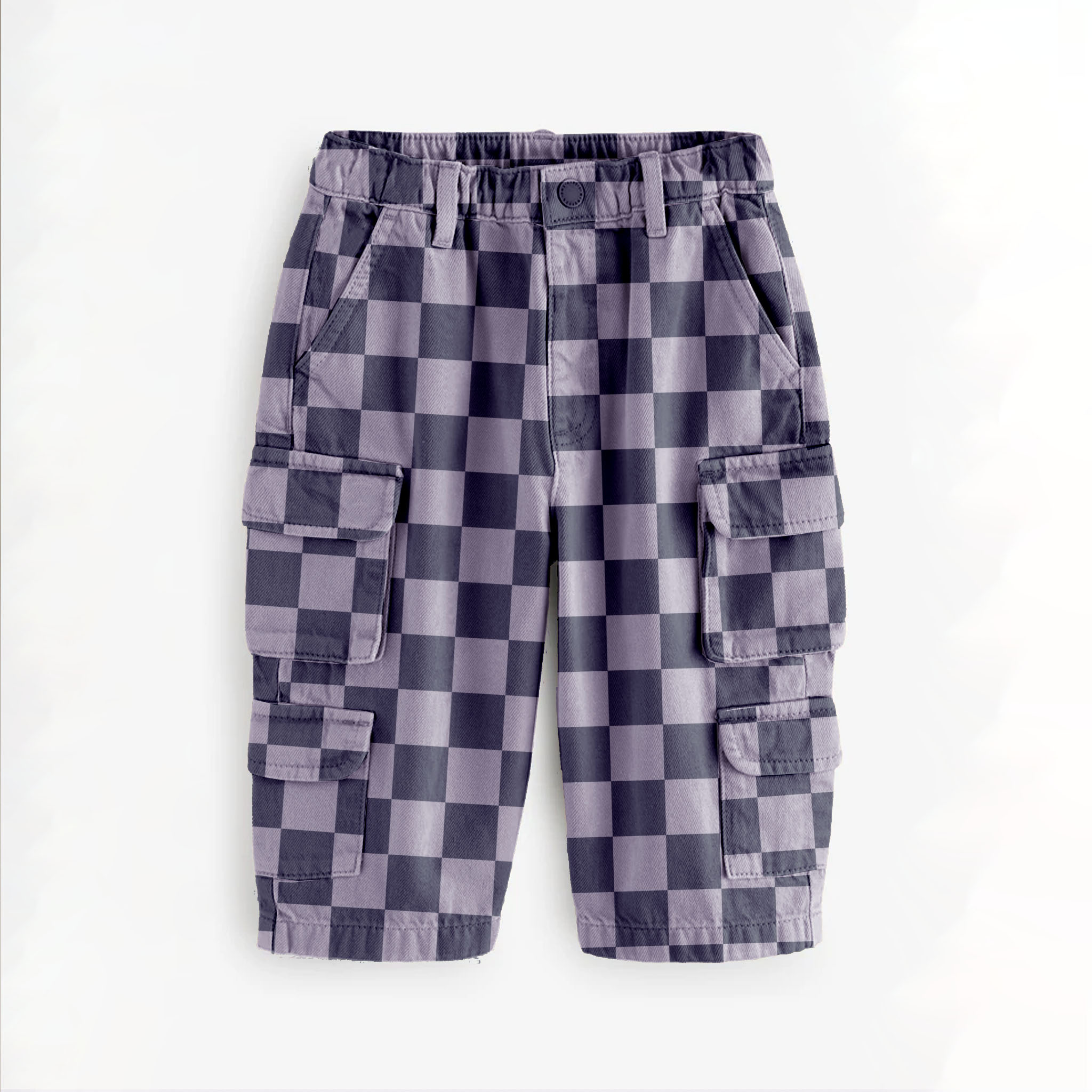 Baby & Kids Checkerboard Multiple Pockets Pants