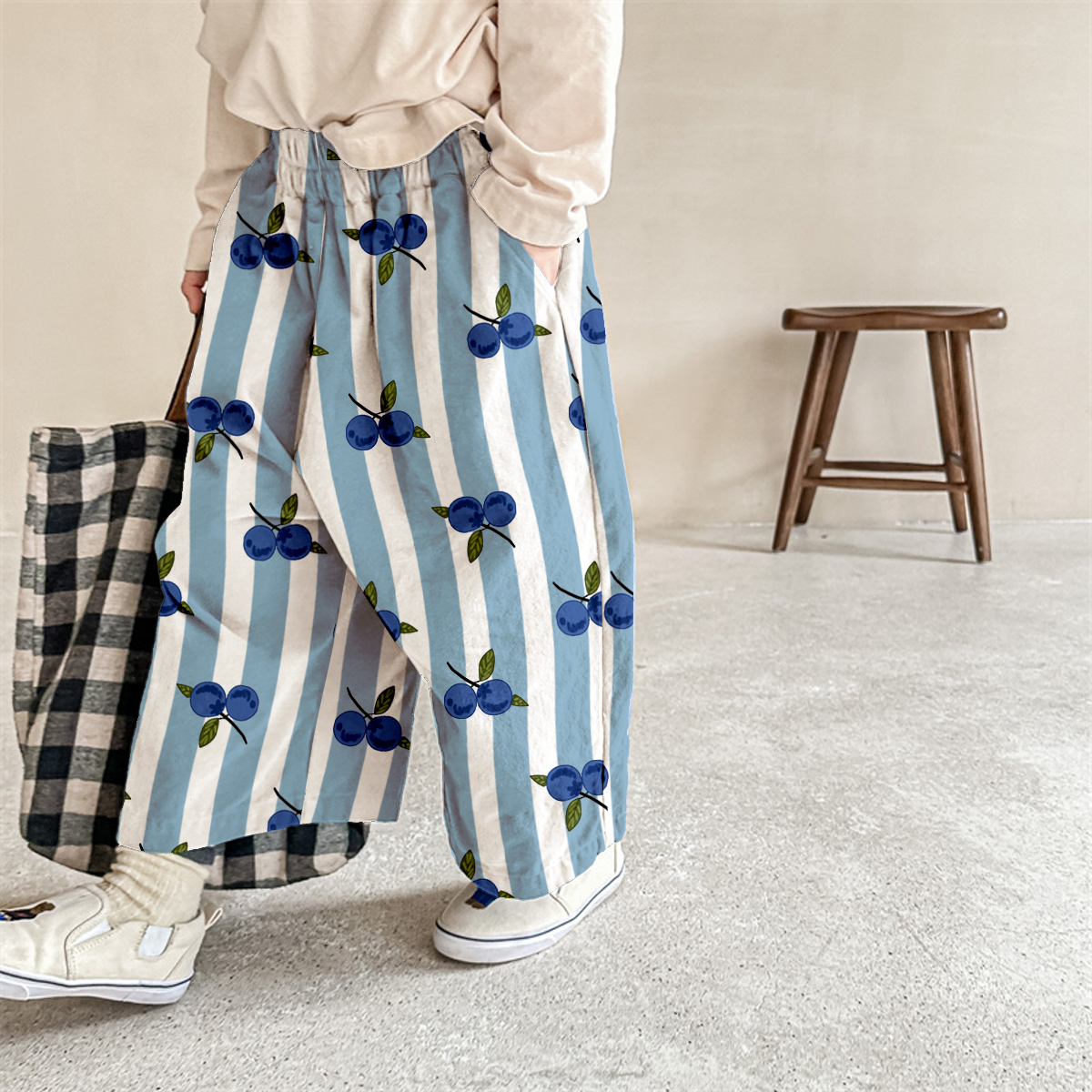 Baby & Kids Blueberries Stripe Pattern Pants