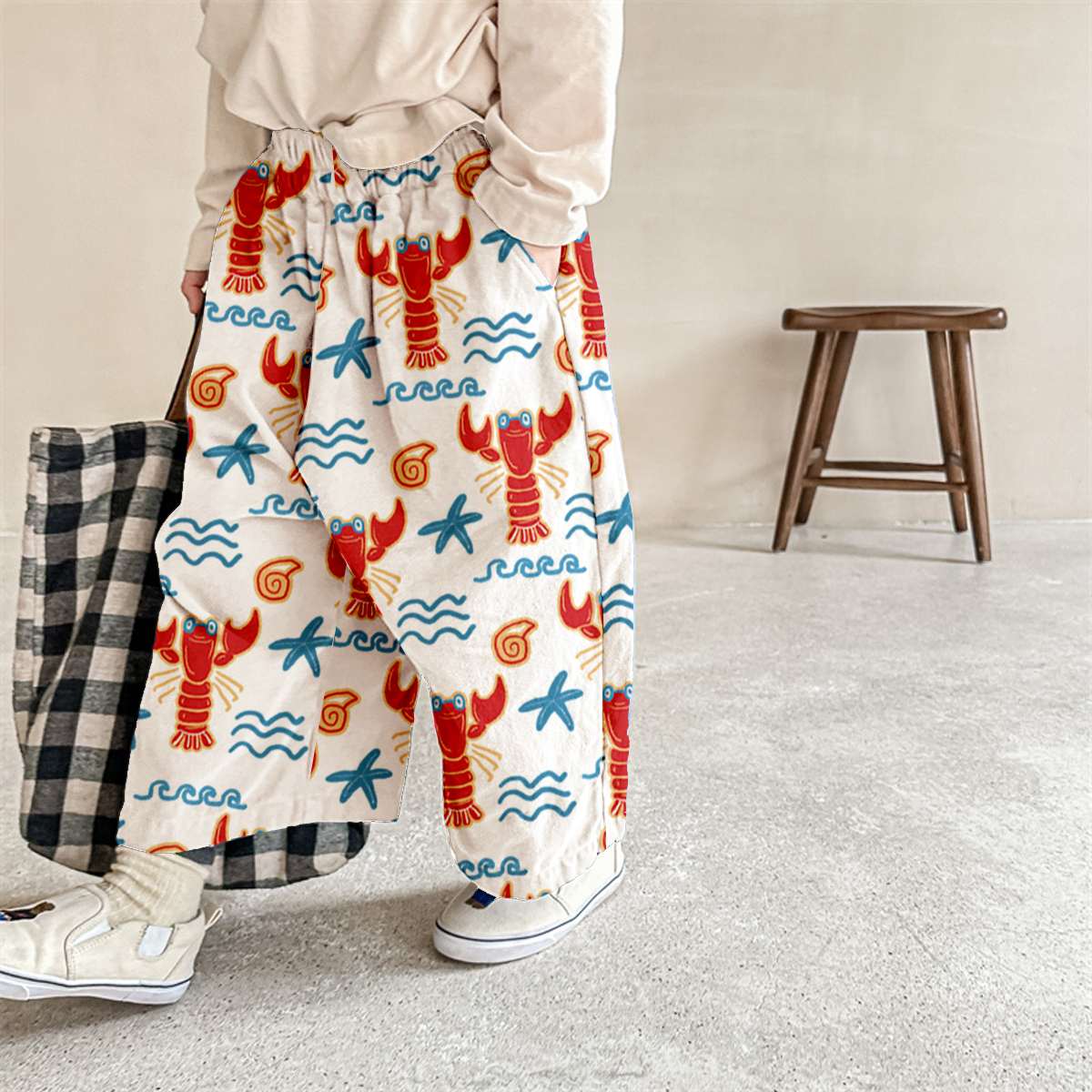 Baby & Kids Lobster starfish Wave Print Pants