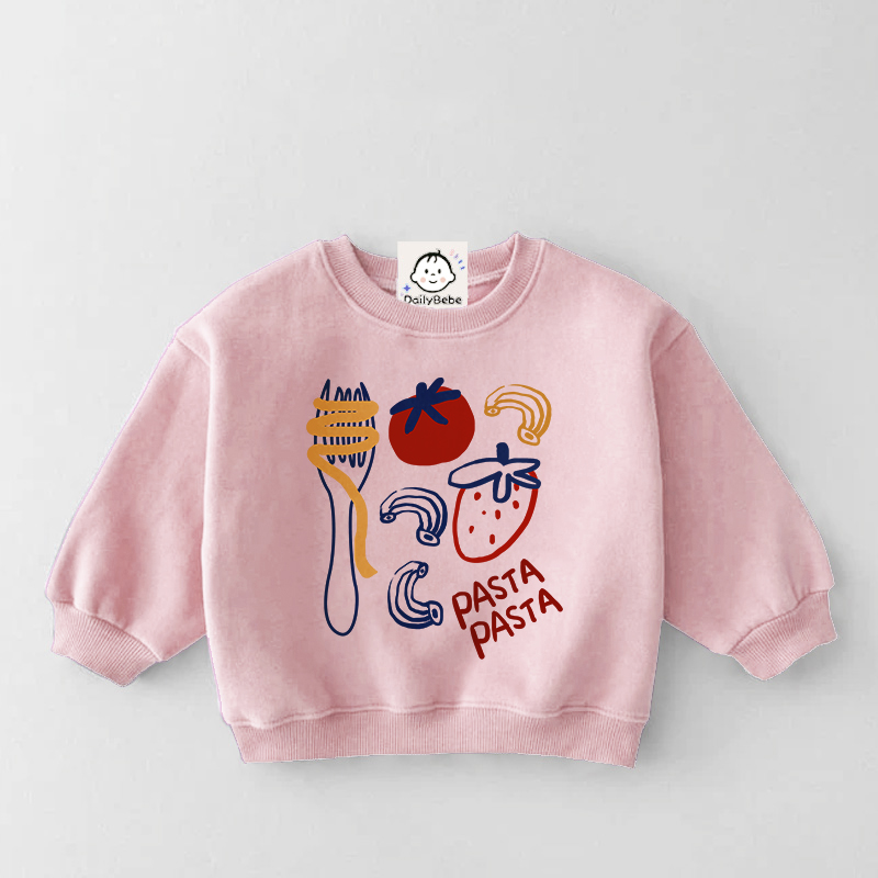 PASTA PASTA Baby & Kids Food Pattern Sweatshirt