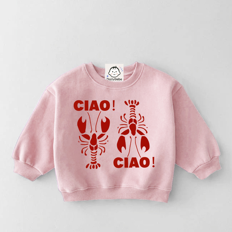 CIAO Baby & Kids Lobster Pattern Sweatshirt