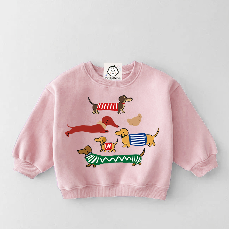 Baby Dog White Sweatshirt