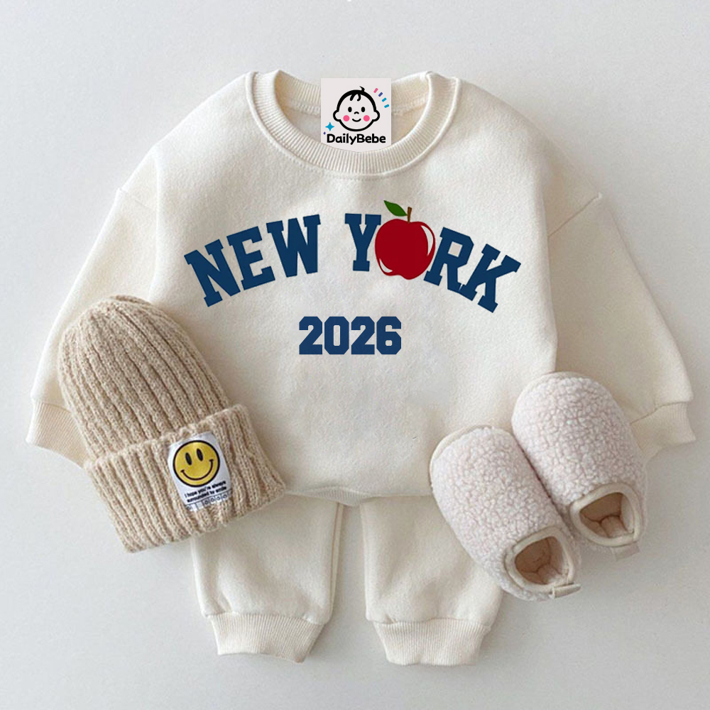 NEW YORK 2026 Baby Toddler Slogan Sets