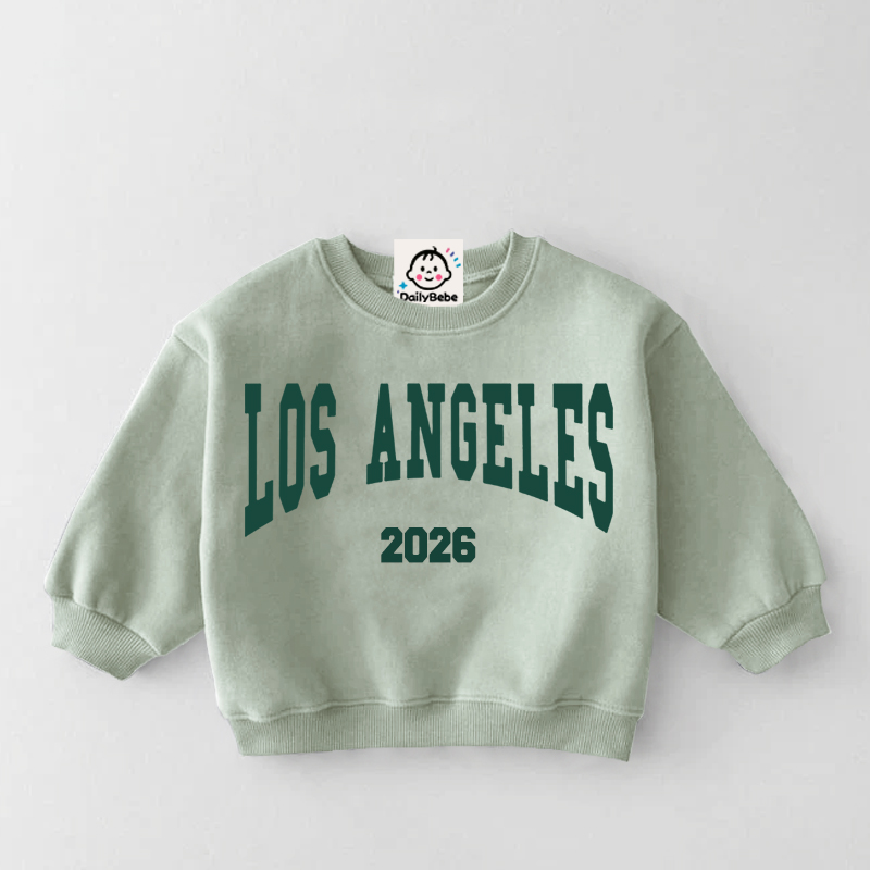 LOS ANGELES 2026 Baby Toddler Slogan Sweatshirt