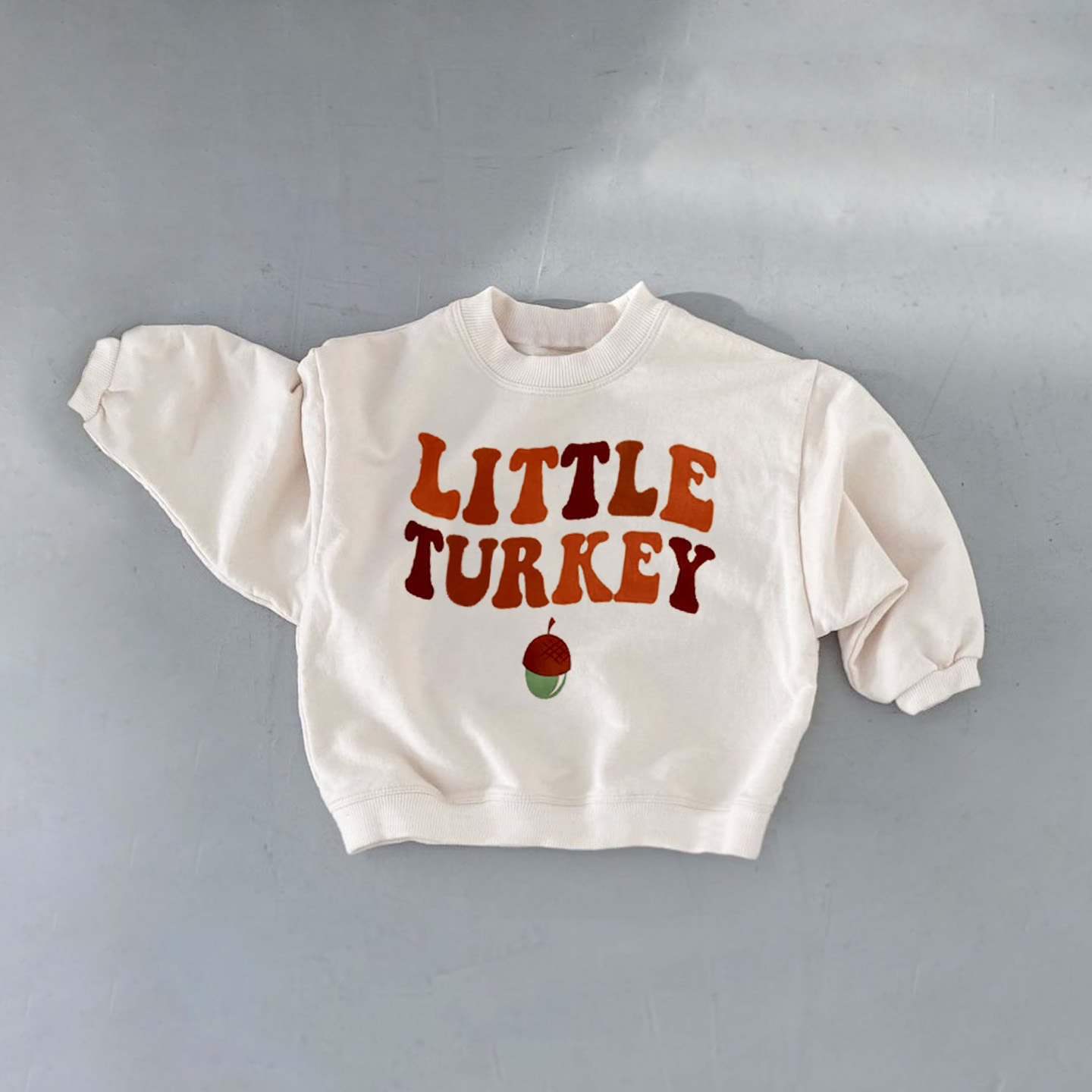 LITTLE TURKEY Baby Toddler Acorns Sweatshirt