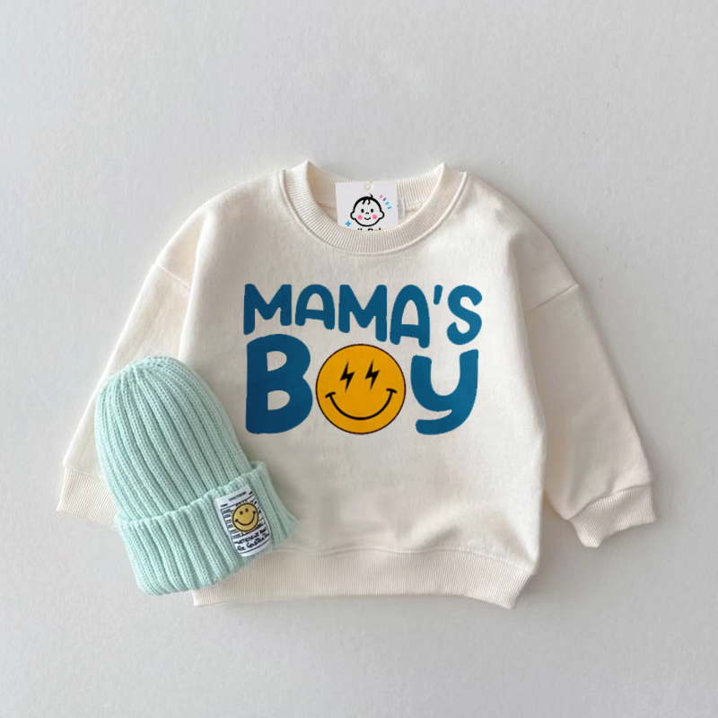 MAMA'S BOY Baby Smiley Sweatshirt