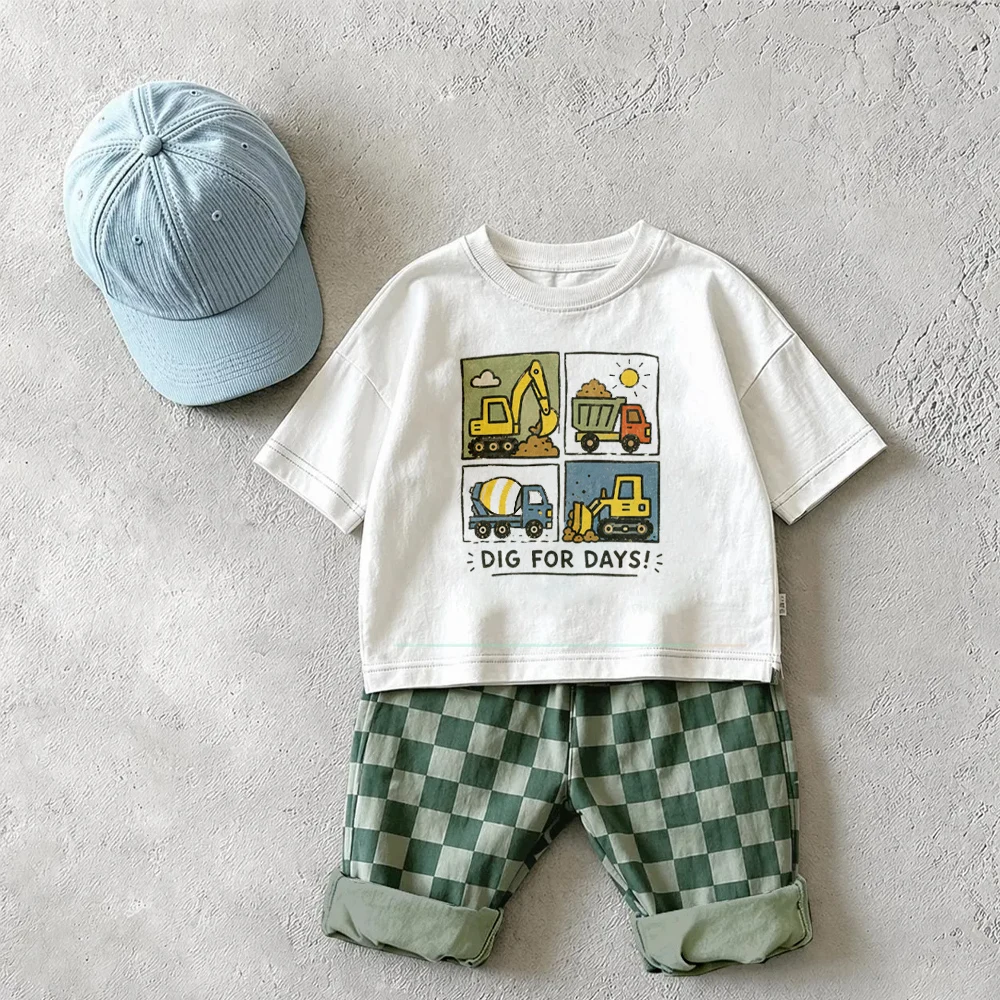 DIG FOR DAYS Baby & Kids Checkerboard 2 Piece Set