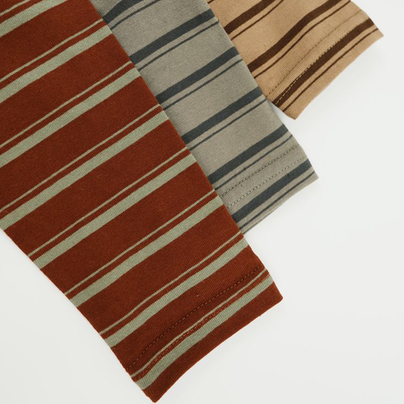 Toddler Horizontal Striped Soft Simple T-shirt