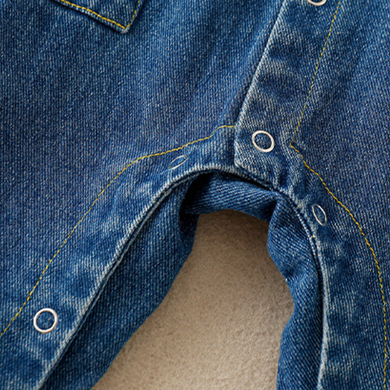 Baby Lovely Bear Polo Collar Romper