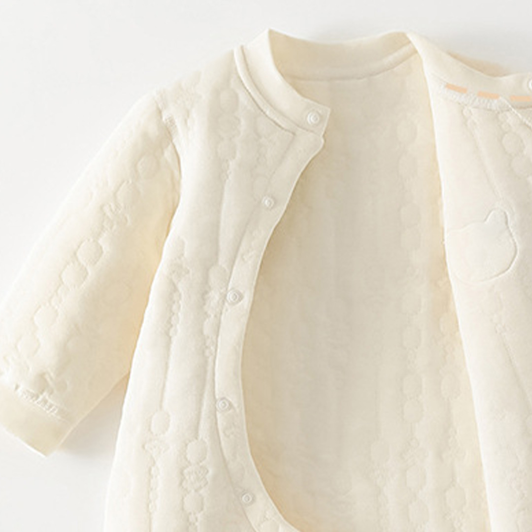 Baby Cute Bear Quilted Romper